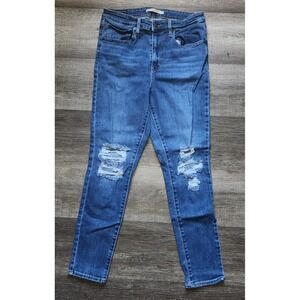 Levi's Distressed 721 High Rise Skinny Ankle Jeans Women's Size 30